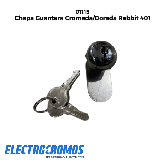Chapa Guantera Cromada/Dorada Rabbit 401