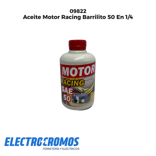 Aceite Motor Racing Barrilito 50 En 1/4