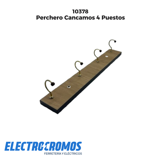 Perchero Cancamos 4 Puestos