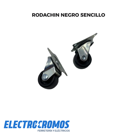 Rodachin Negro Sencillo