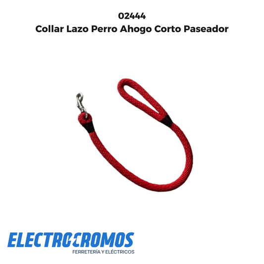 Collar Lazo Perro Ahogo Corto Paseador