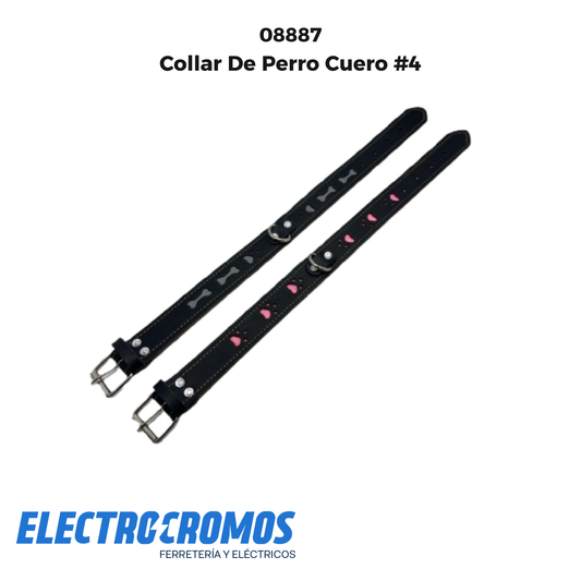 Collar De Perro Cuero #4