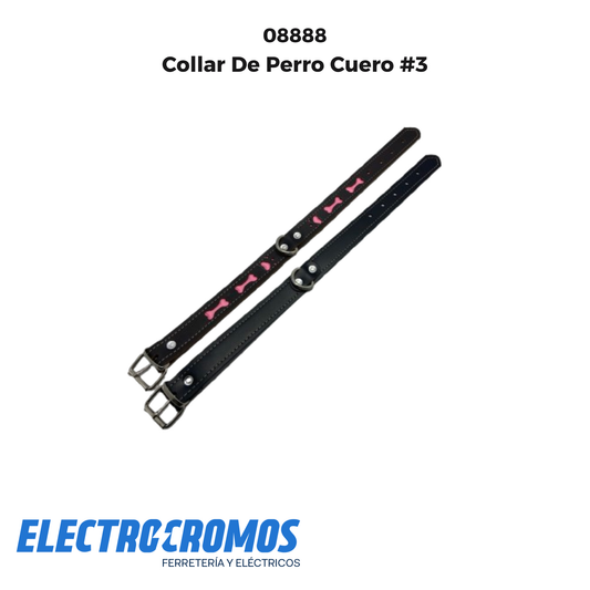 Collar De Perro Cuero #3
