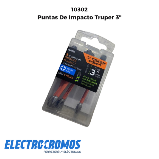 Puntas De Impacto Truper 3"
