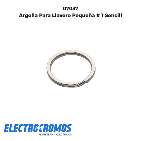 Argolla Para Llavero Pequeña # 1 Sencill