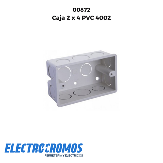 Caja 2 x 4 PVC 4002