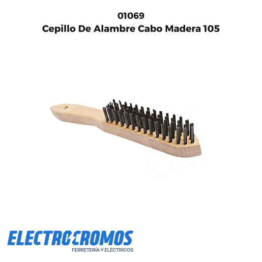 Cepillo De Alambre Cabo Madera 105