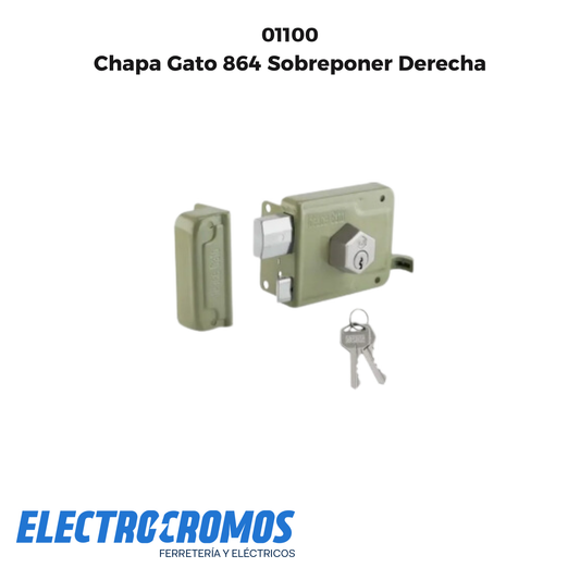Chapa Gato 864 Sobreponer Derecha