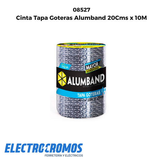 Cinta Tapa Goteras Alumband 20Cms x 10M
