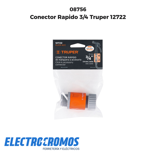Conector Rapido 3/4 Truper 12722