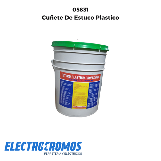 Cuñete De Estuco Plastico
