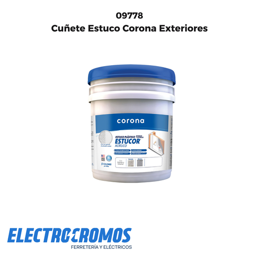Cuñete Estuco Corona Exteriores