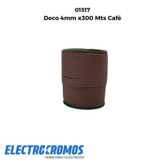 Deco 4mm x300 Mts Café