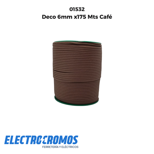 Deco 6mm x175 Mts Café