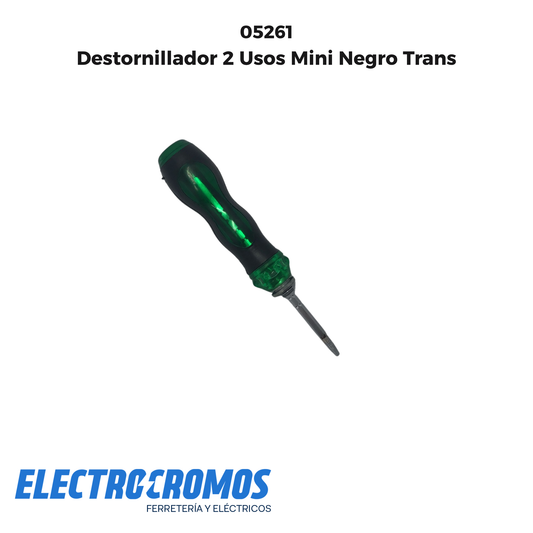 Destornillador 2 Usos Mini Negro Trans