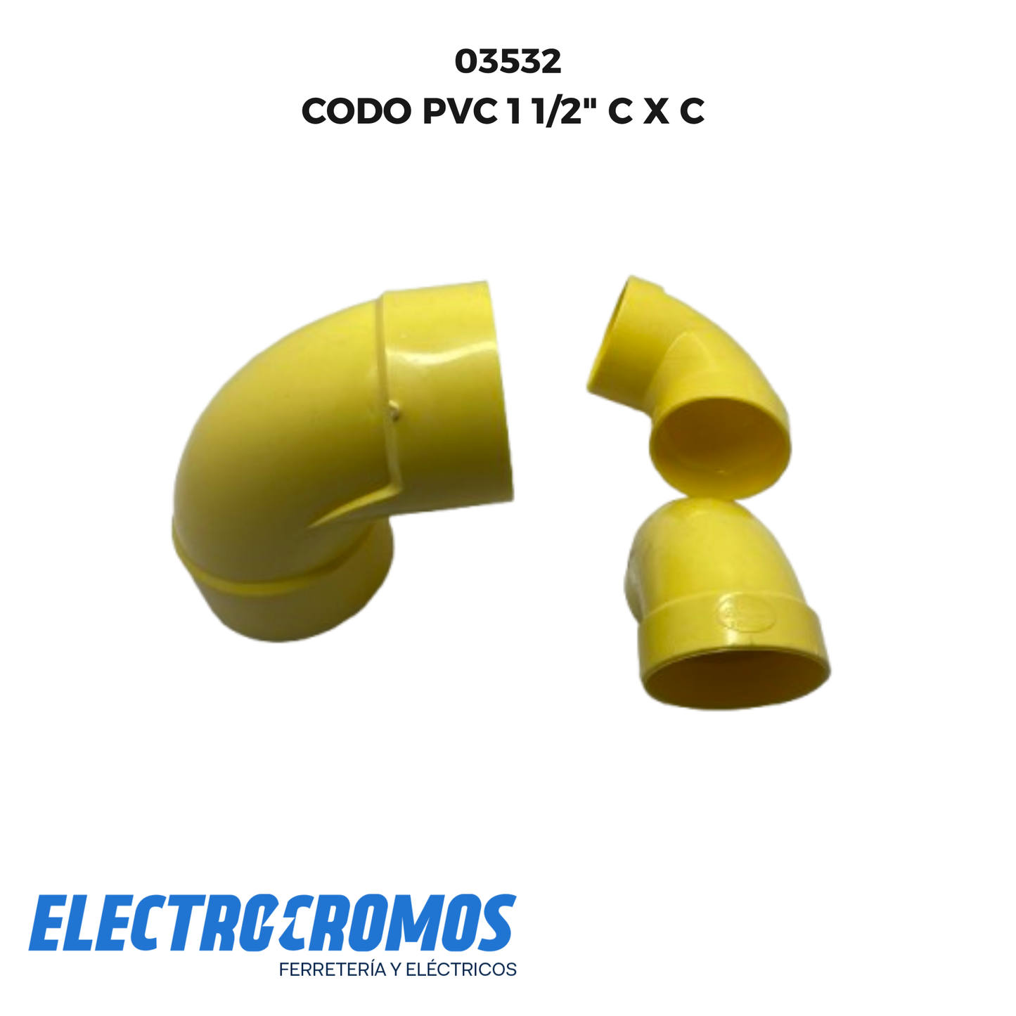 CODO PVC 1 1/2" C X C