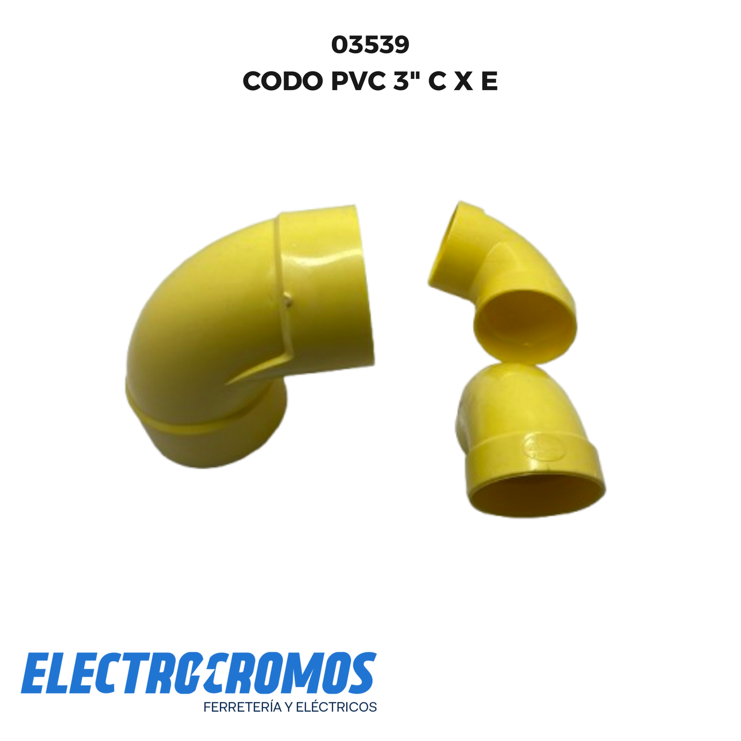 CODO PVC 3" C X E