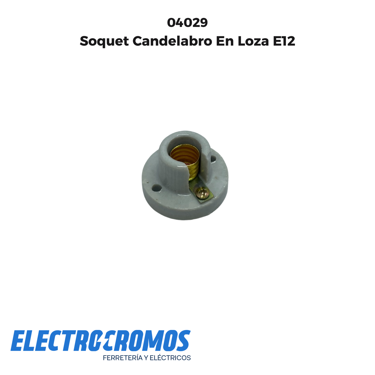 Soquet Candelabro En Loza E12