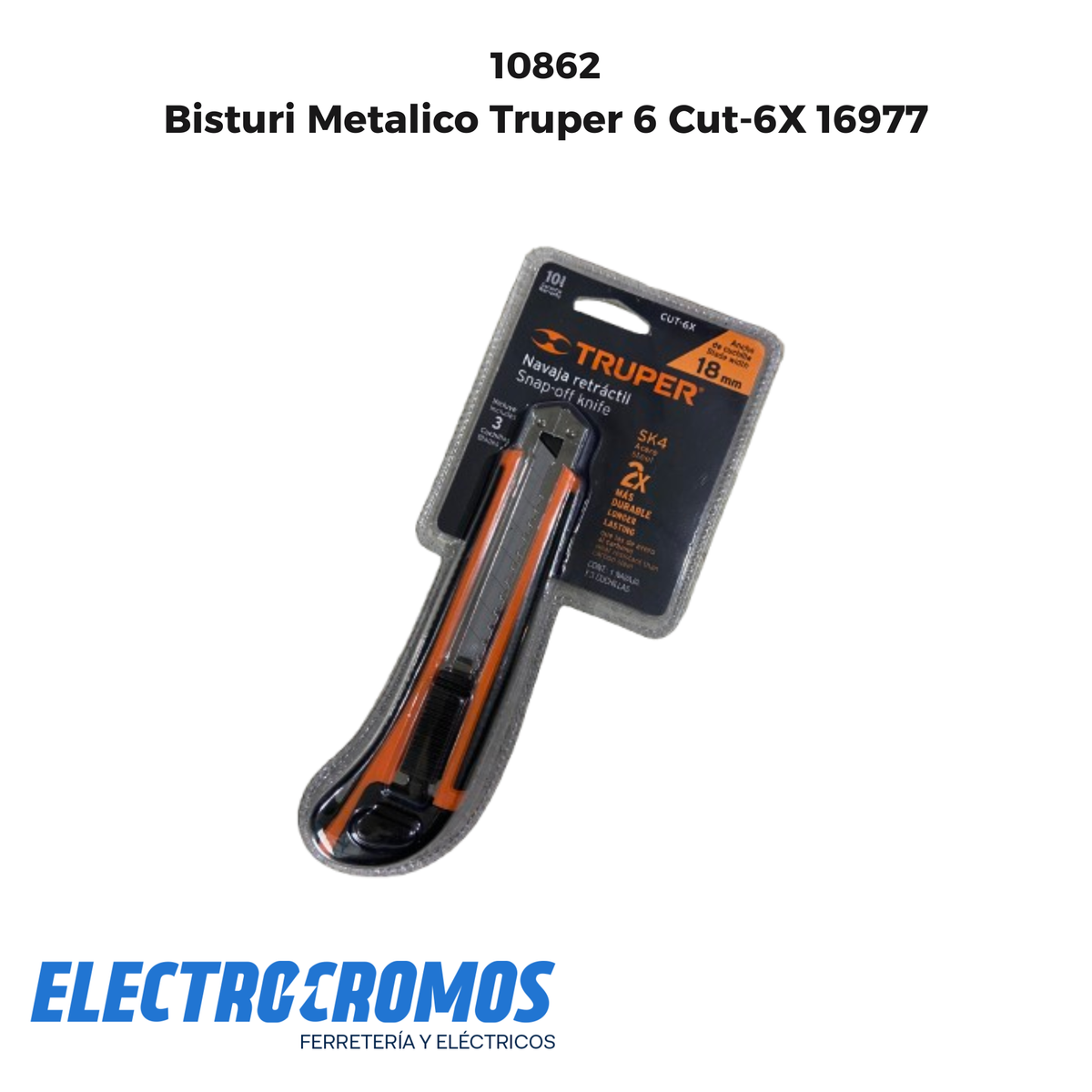 Bisturi Metalico Truper 6 Cut-6X 16977