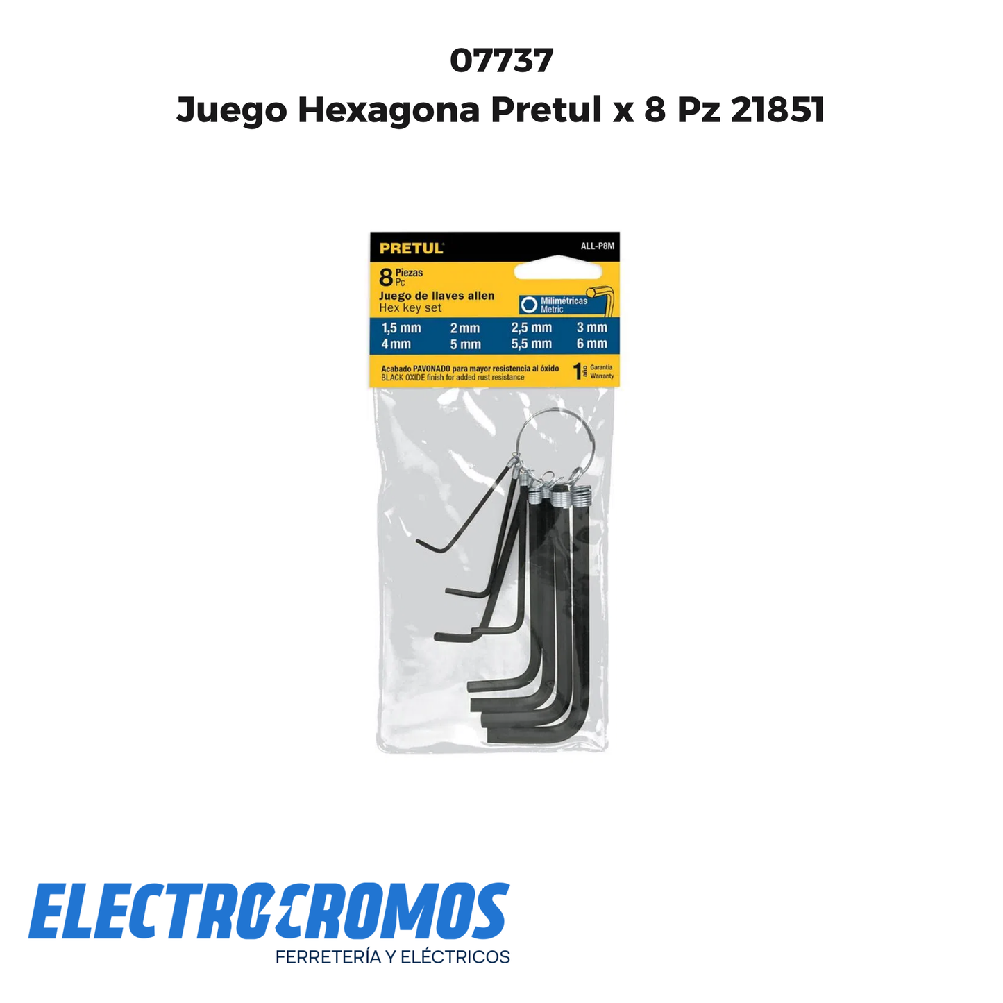 Juego Hexagona Pretul x 8 Pz 21851