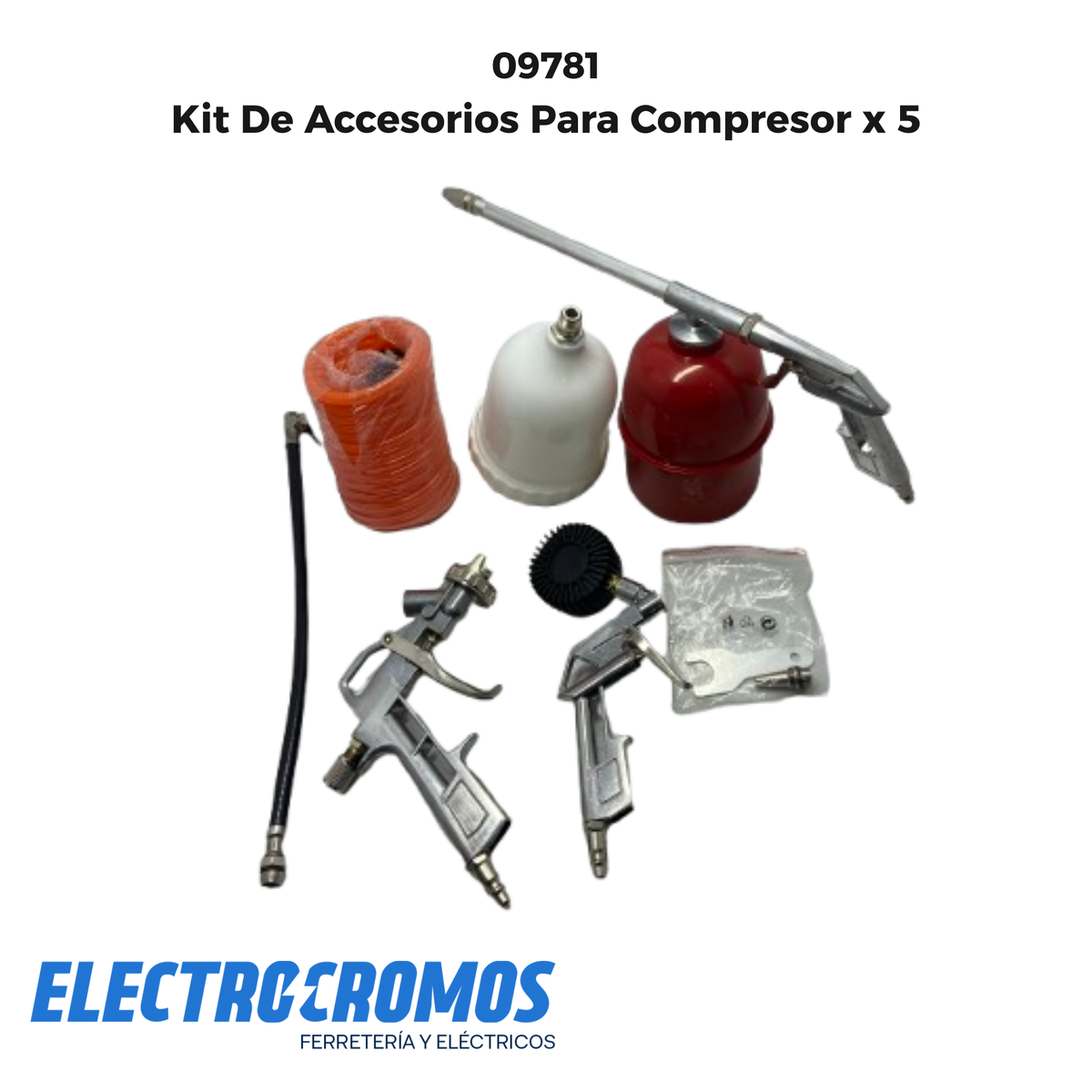 Kit De Accesorios Para Compresor x 5