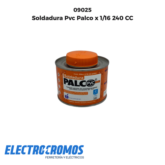 Soldadura Pvc Palco x 1/16 240 CC