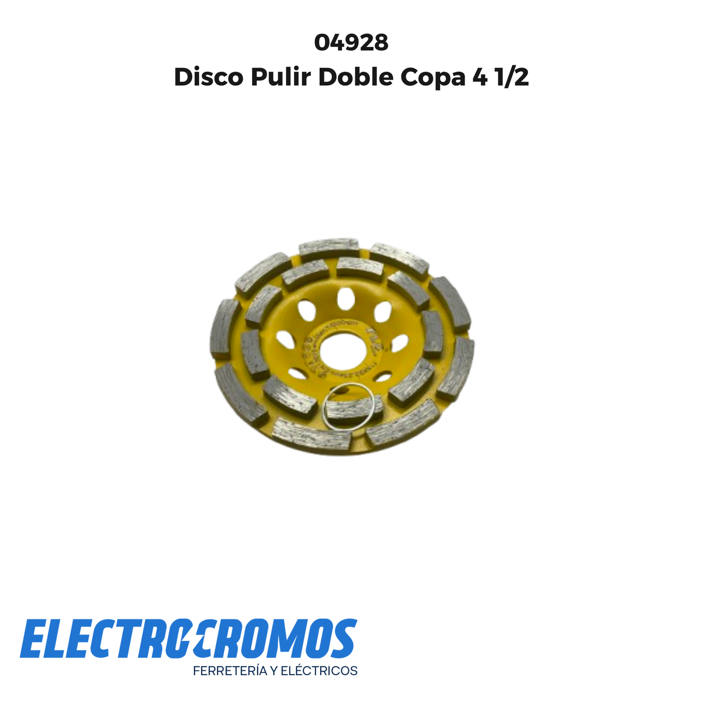 Disco Pulir Doble Copa 4 1/2
