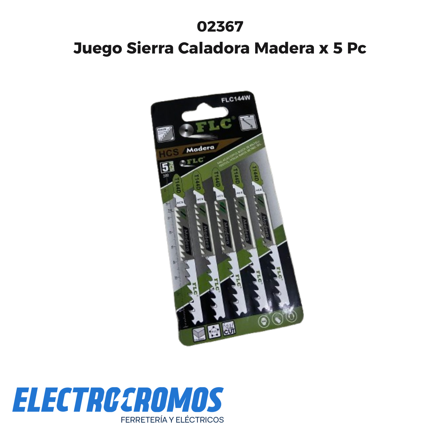 Juego Sierra Caladora Madera x 5 Pc