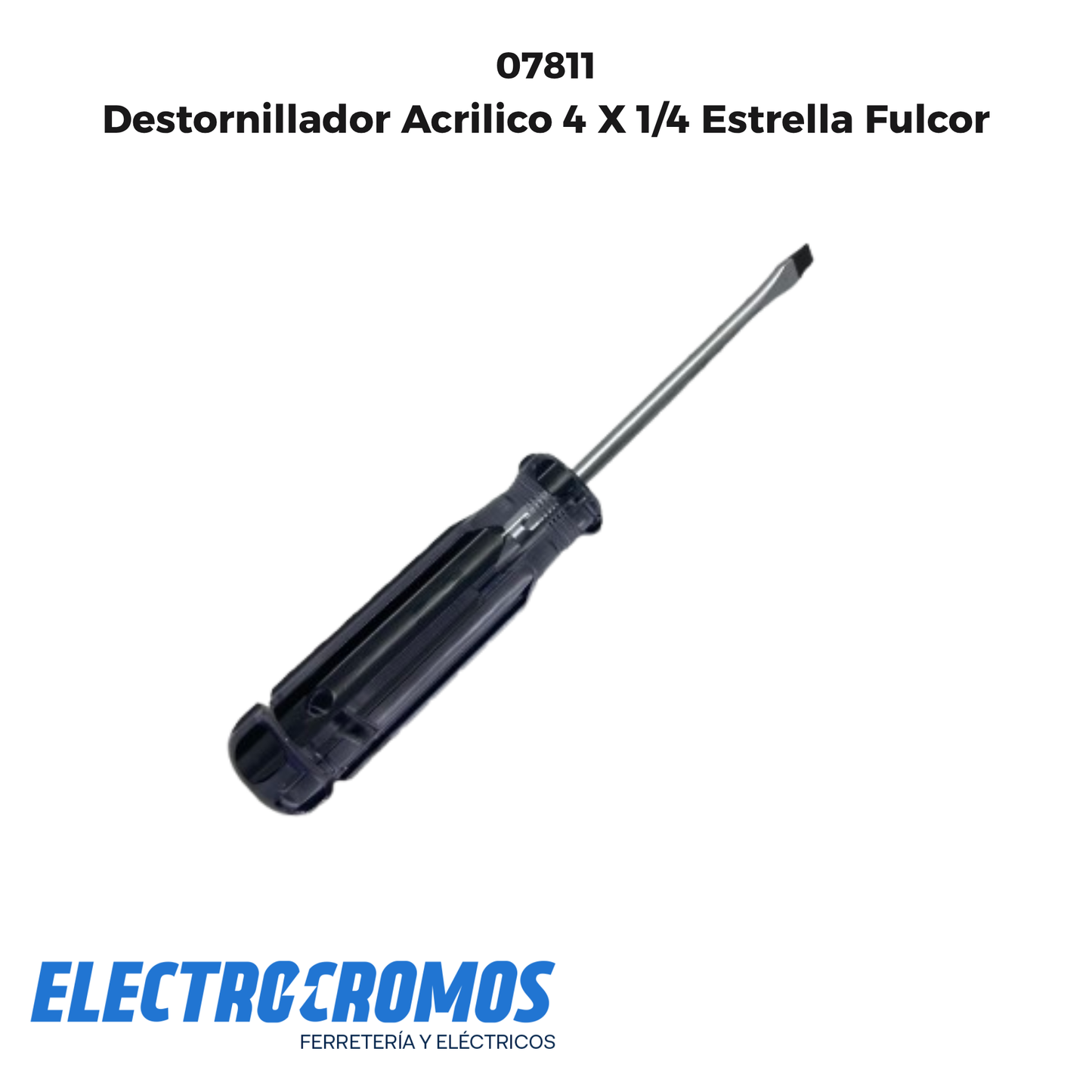 Destornillador Acrilico 4 X 1/4 Estrella Fulcor