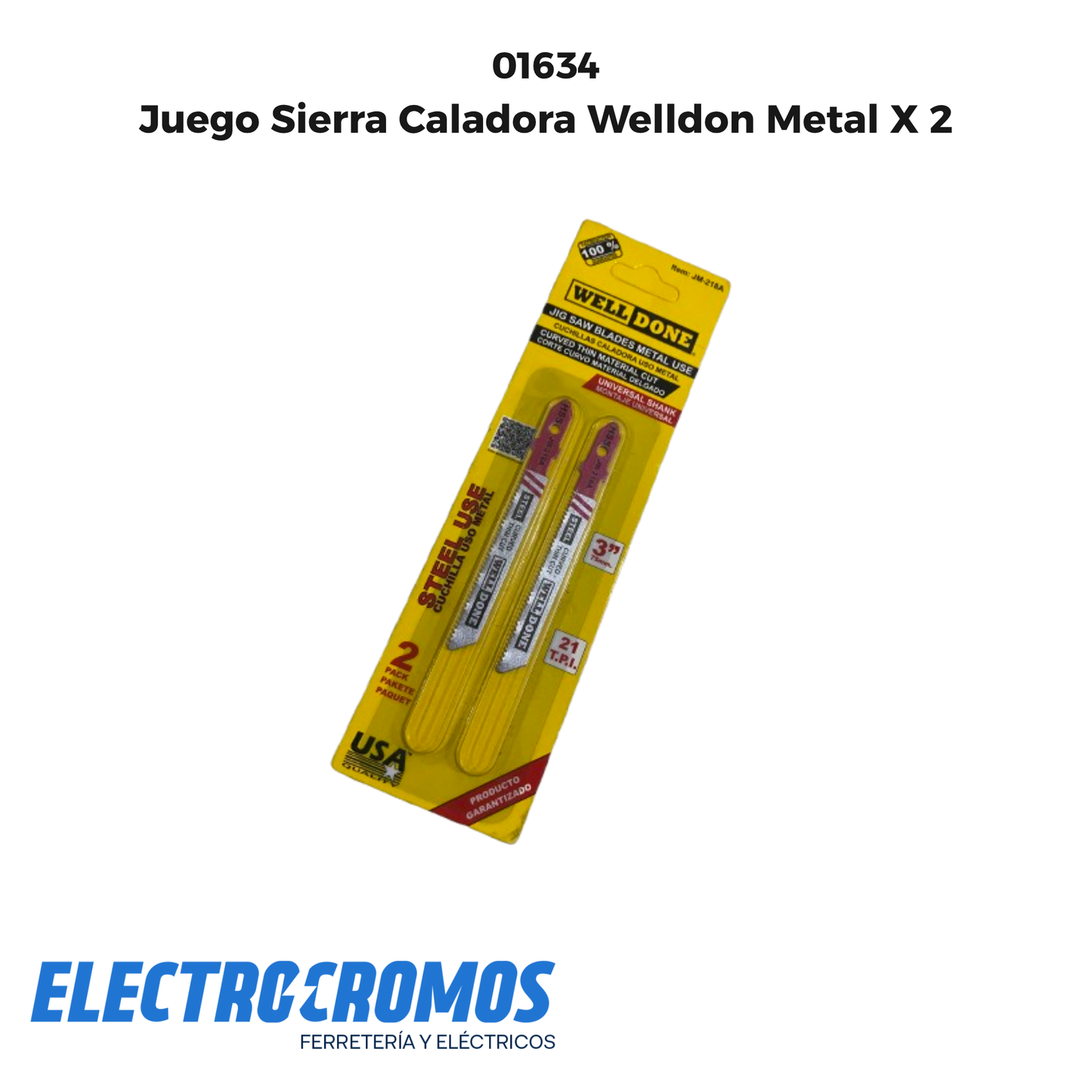 Juego Sierra Caladora Welldon Metal X 2