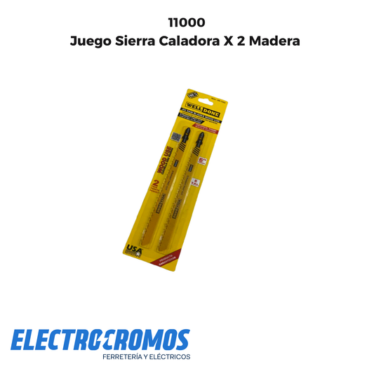 Juego Sierra Caladora X 2 Madera JW-13
