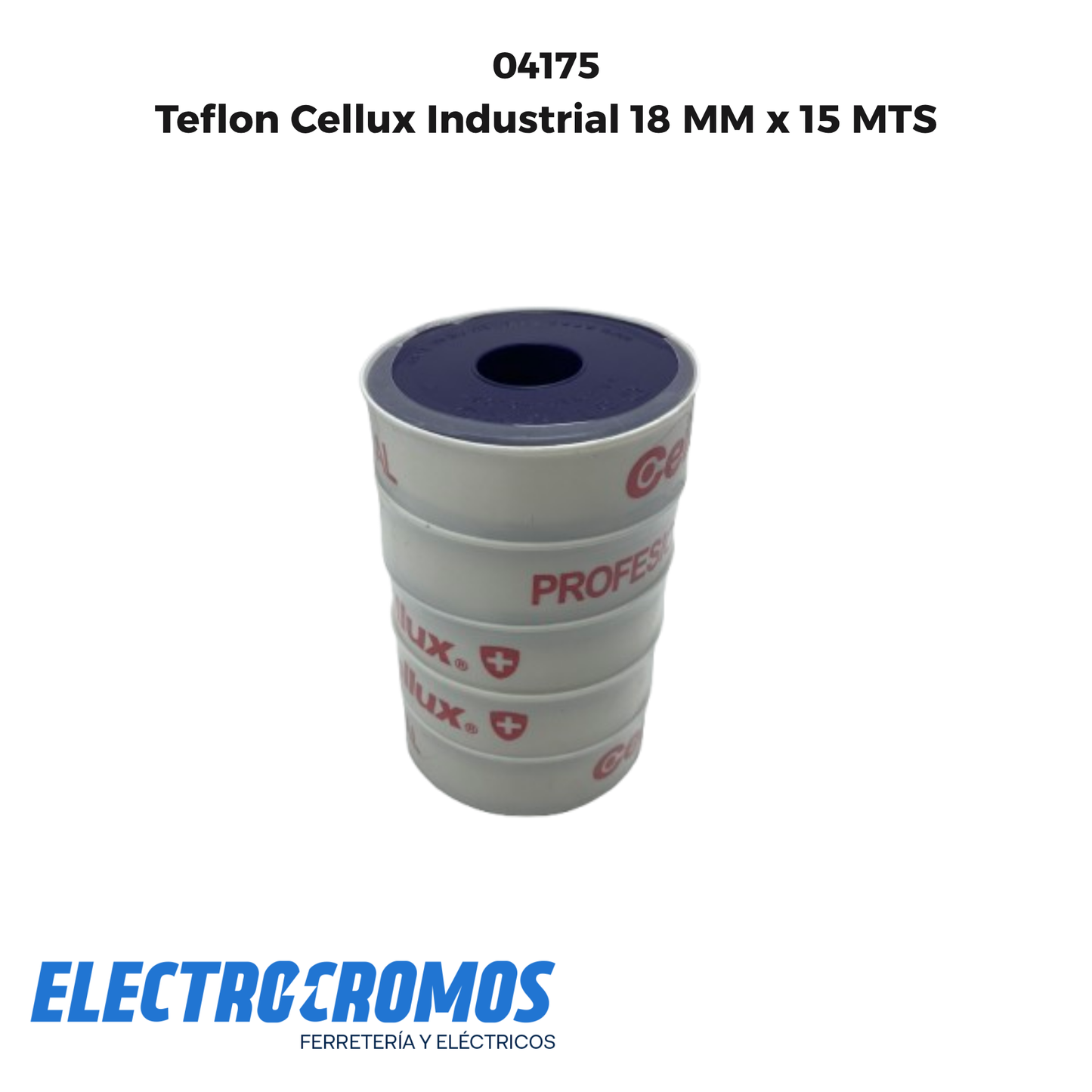 Teflon Cellux Industrial 18 MM x 15 MTS