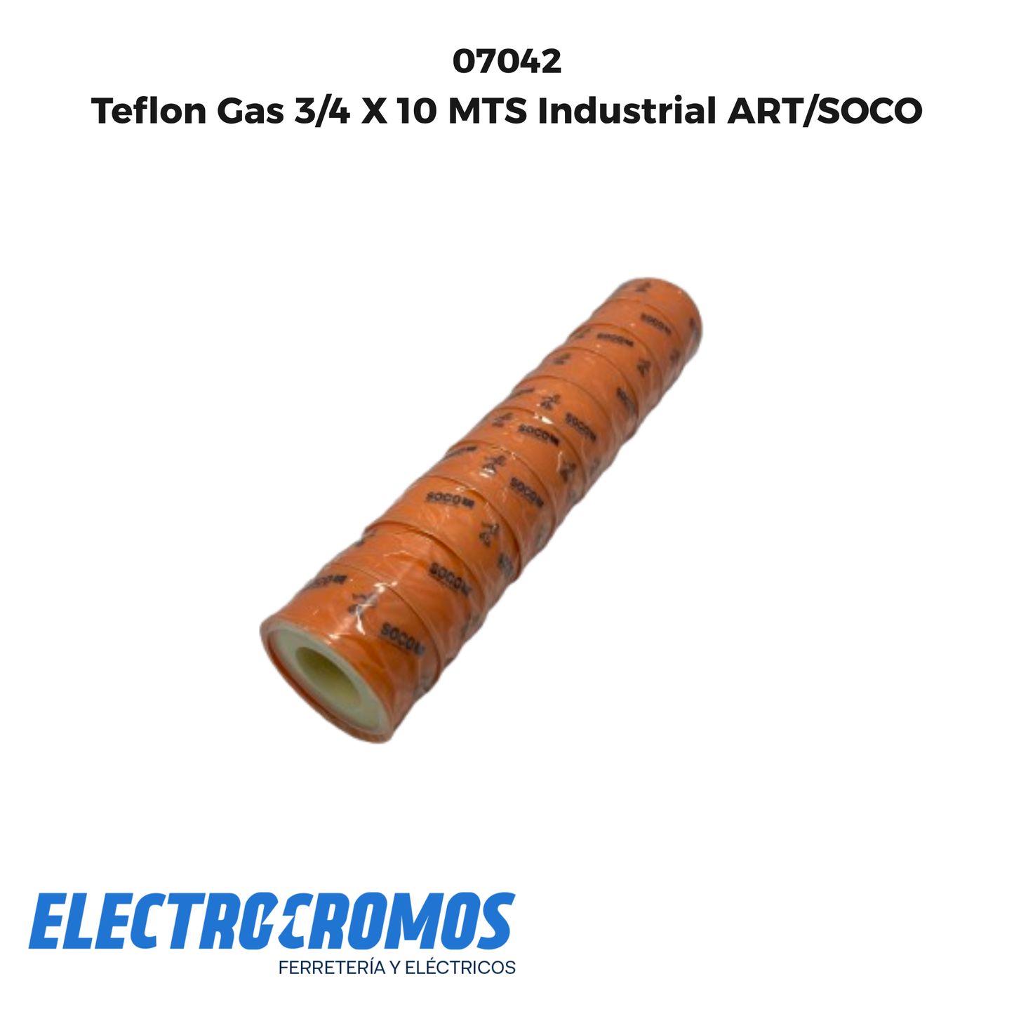 Teflon Gas 3/4 X 10 MTS Industrial ART/SOCO