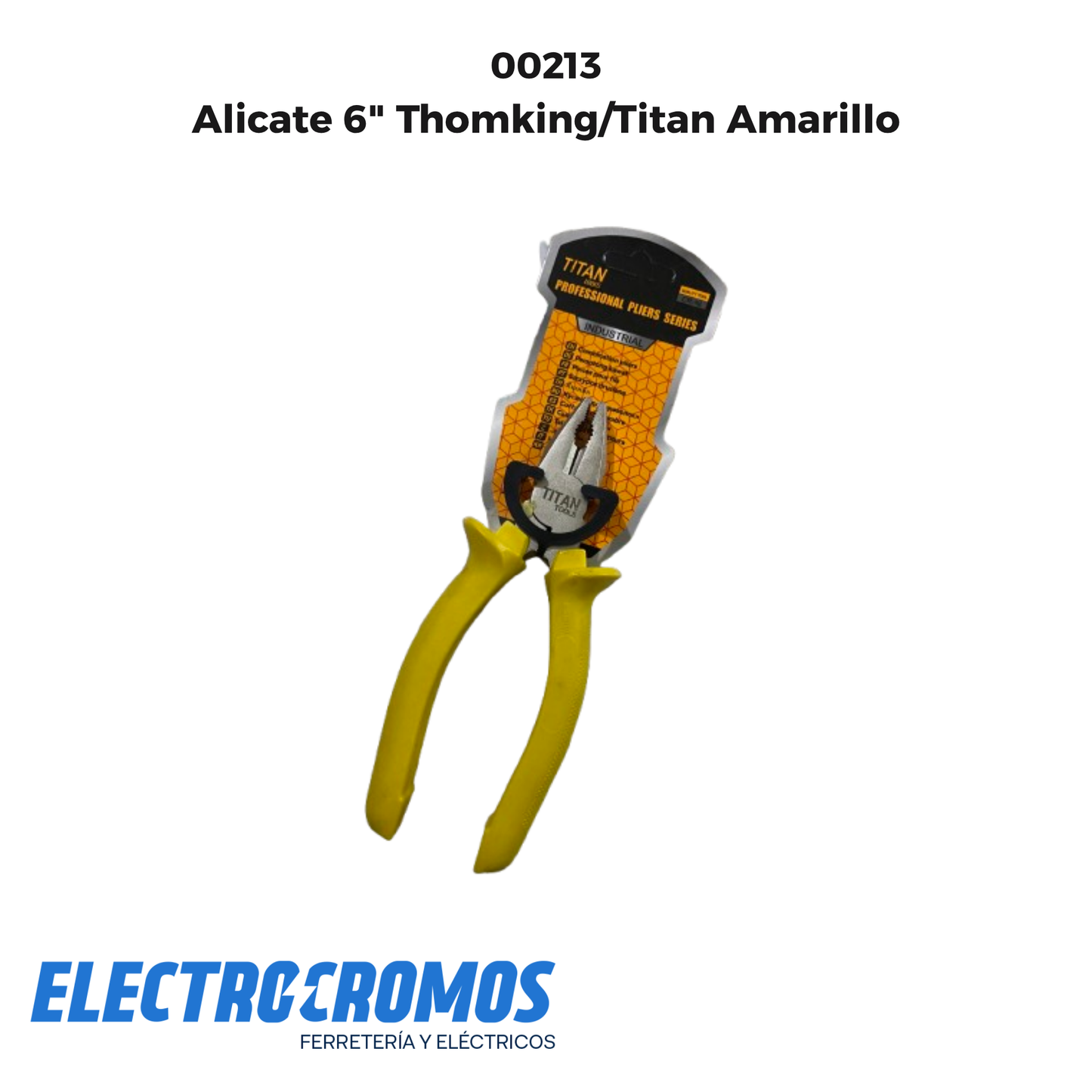 Alicate 6" Thomking/Titan Amarillo