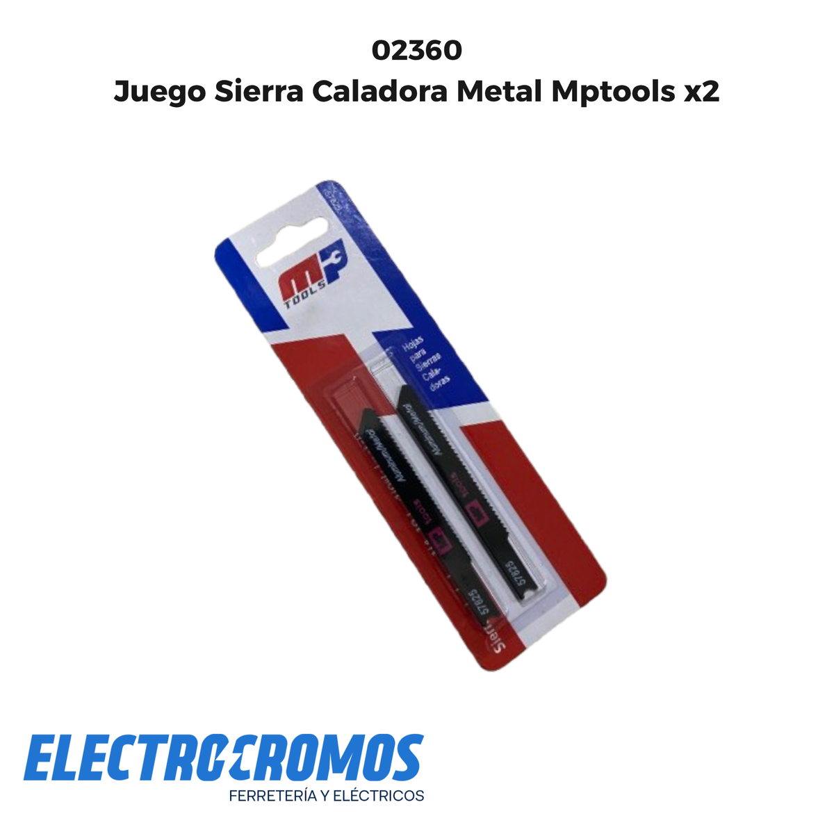 Juego Sierra Caladora Metal Mptools x2
