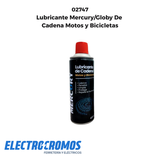 Lubricante Mercury/Globy De Cadena Motos y Bicicletas
