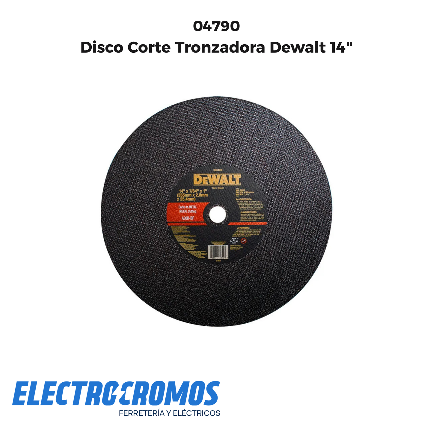 Disco Corte Tronzadora Dewalt 14"