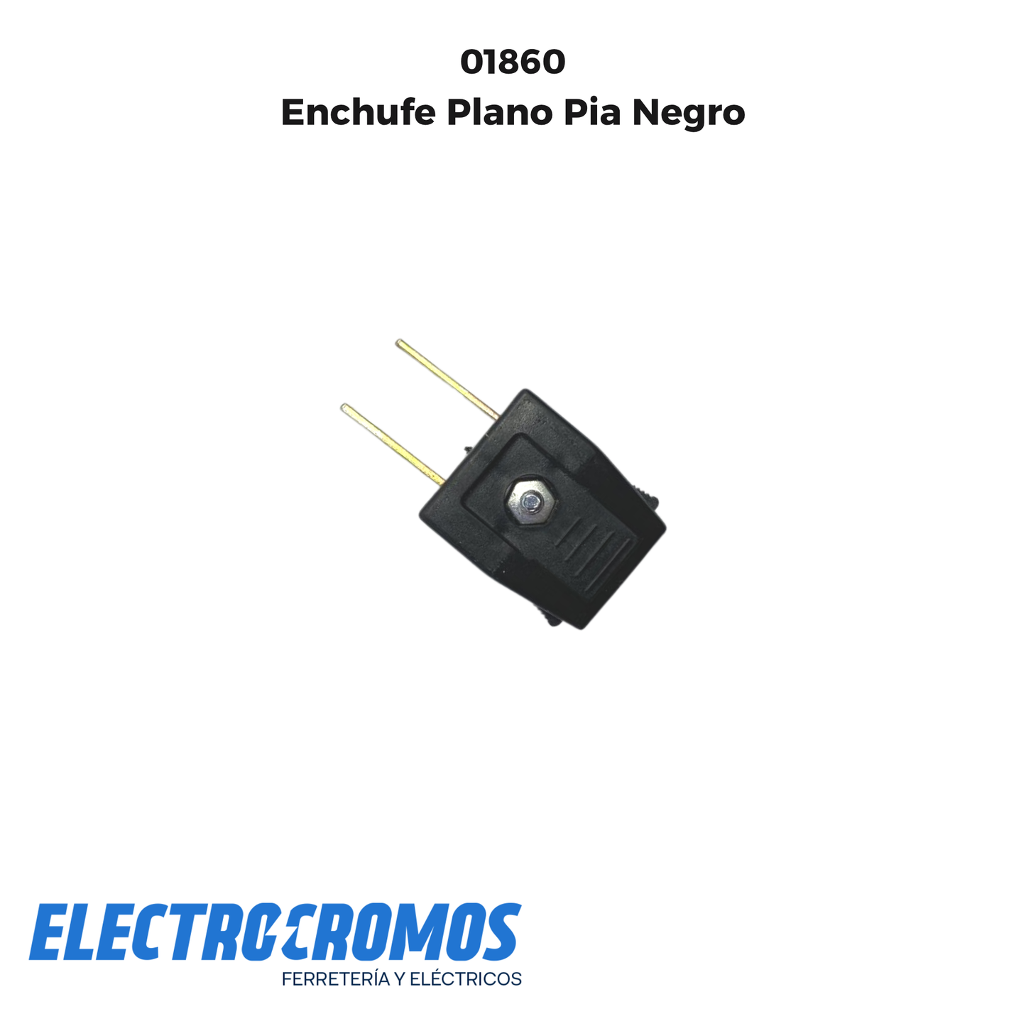 Enchufe Plano Pia Negro