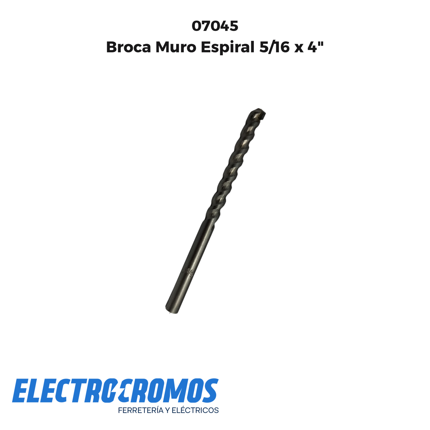 Broca Muro Espiral 5/16 x 4"