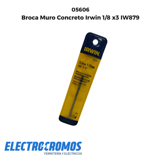Broca Muro Concreto Irwin 1/8 x3 IW879
