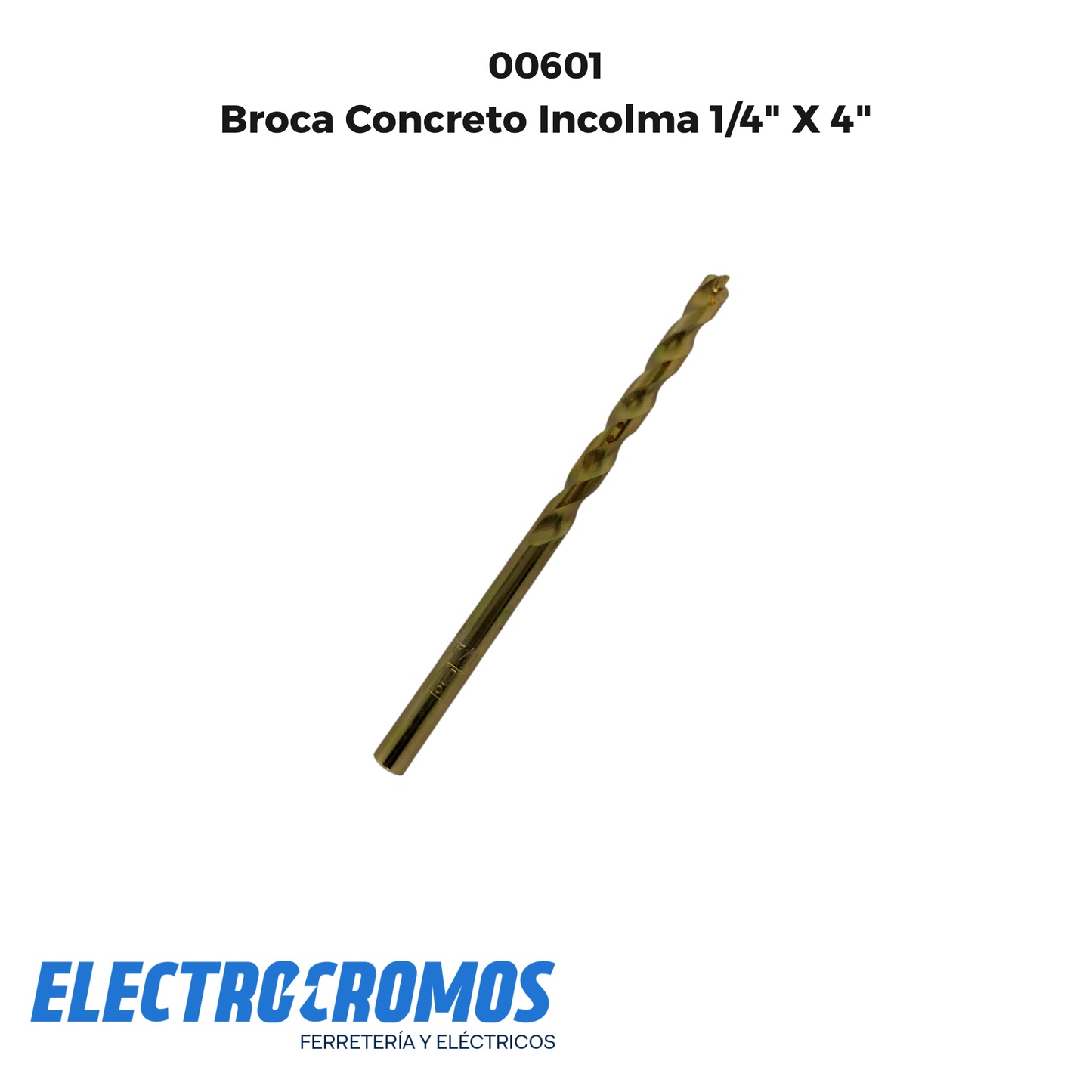 Broca Concreto Incolma 1/4" X 4"