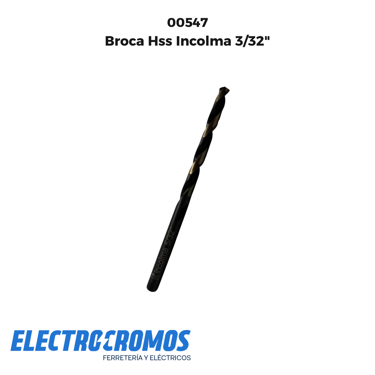 Broca Hss Incolma 3/32"