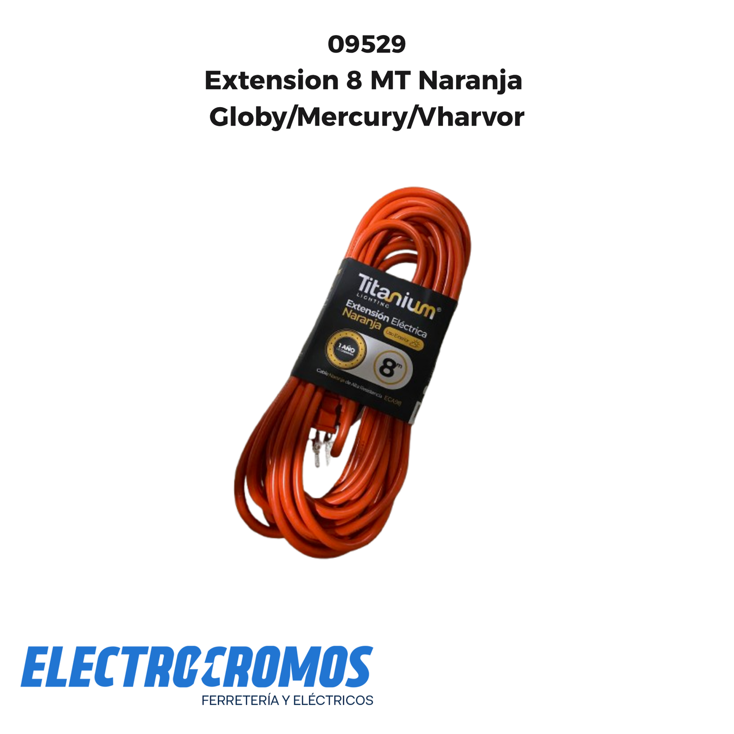 Extension 8 MT Naranja Globy/Mercury/Vharvor