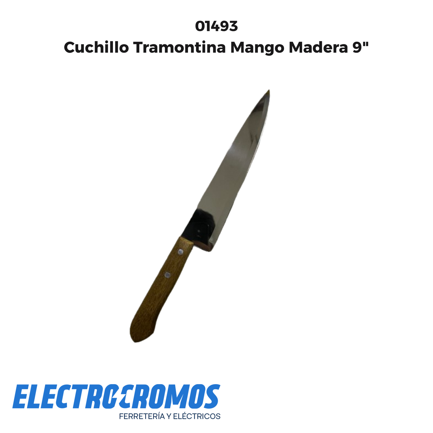 Cuchillo Tramontina Mango Madera 9"