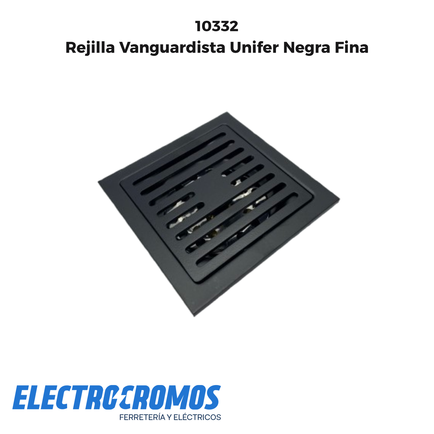 Rejilla Vanguardista Unifer Negra Fina