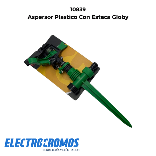 Aspersor Plastico Con Estaca Globy
