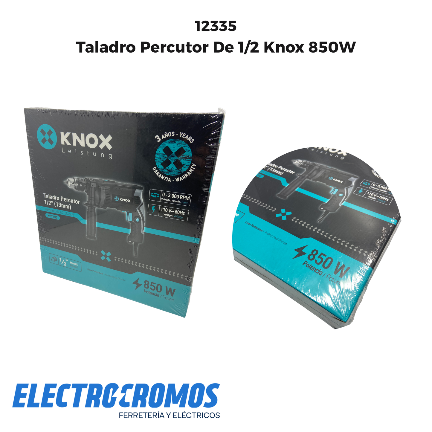 Taladro Percutor De 1/2 Knox 850W
