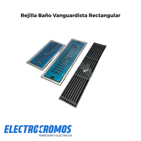 Rejilla Baño Vanguardista Rectangular