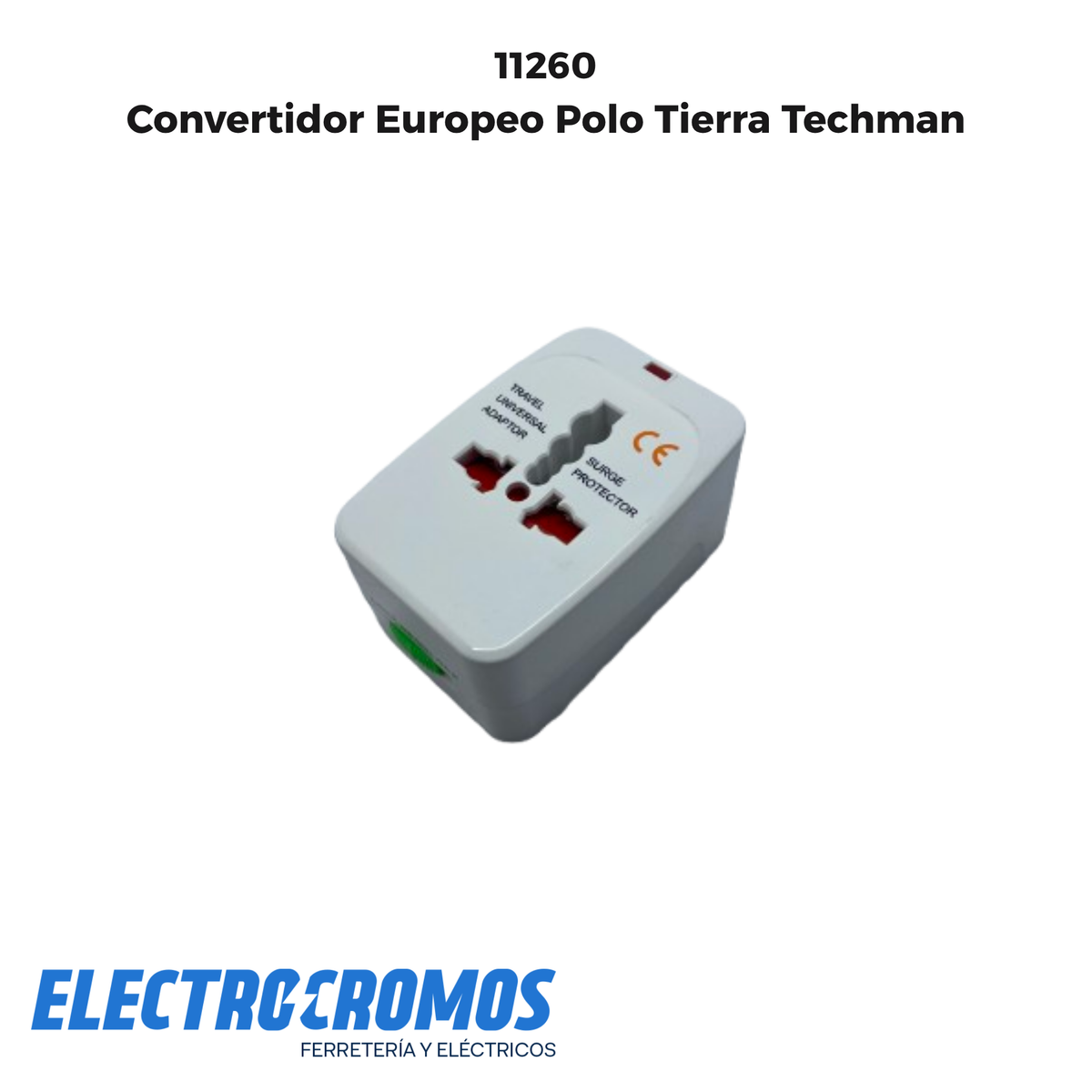 Convertidor Europeo Polo Tierra Techman