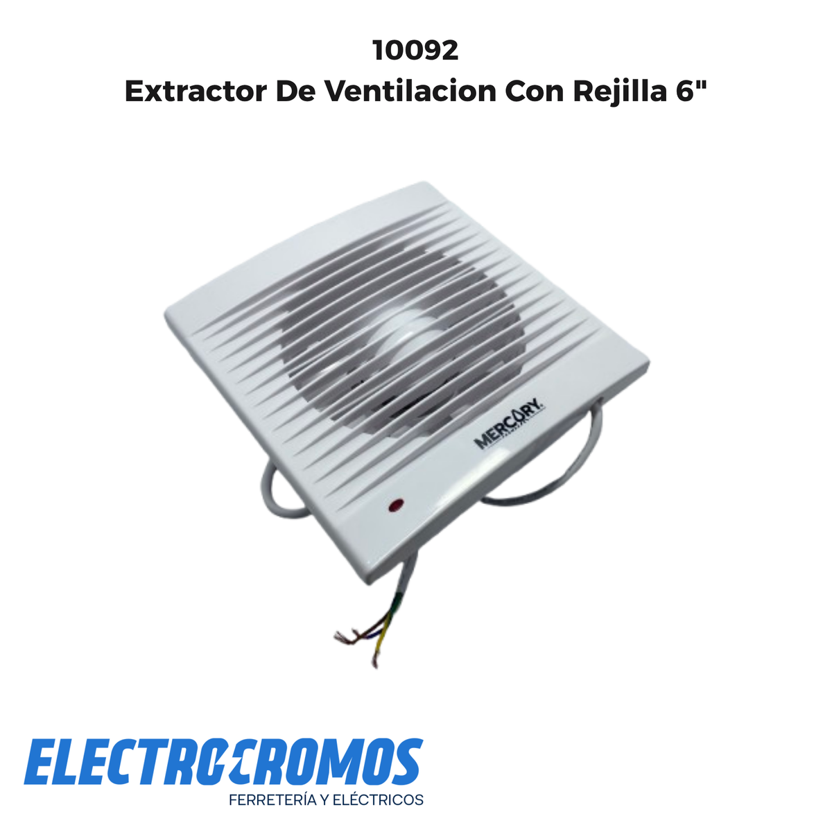 Extractor De Ventilacion Con Rejilla 6"